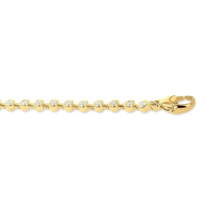 Mini Bezel Diamond Tennis Bracelet - Milano