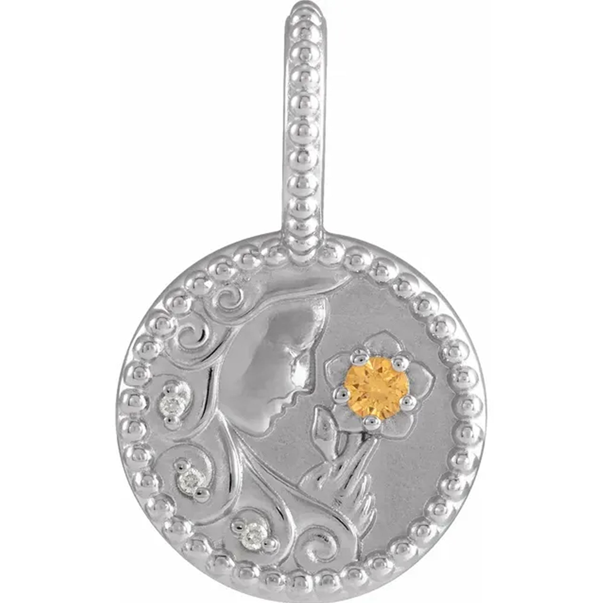 14K White Gold - Virgo