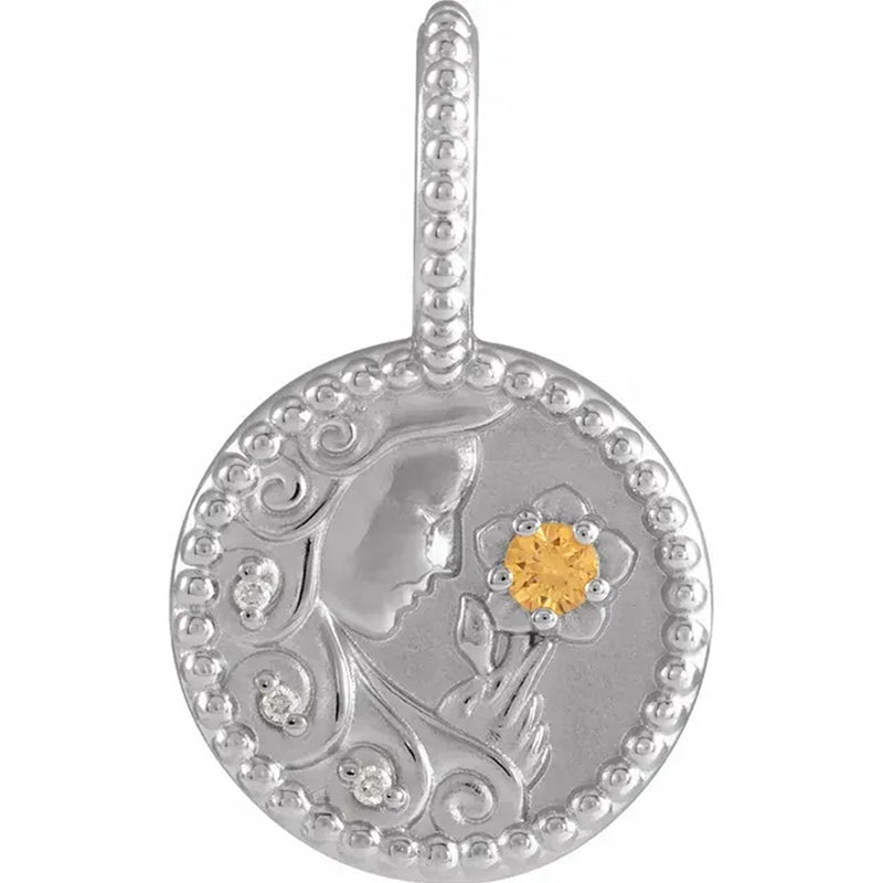 14K White Gold - Virgo