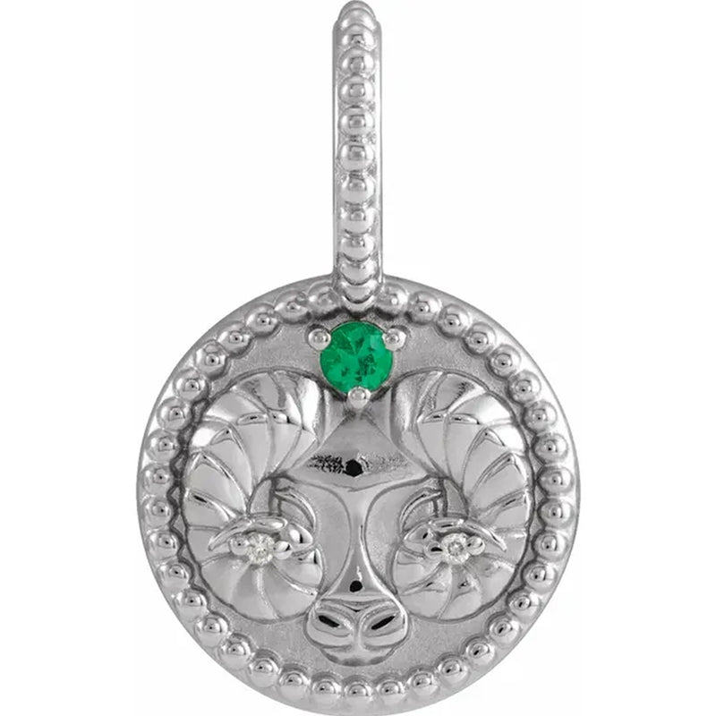 14K White Gold - Aries