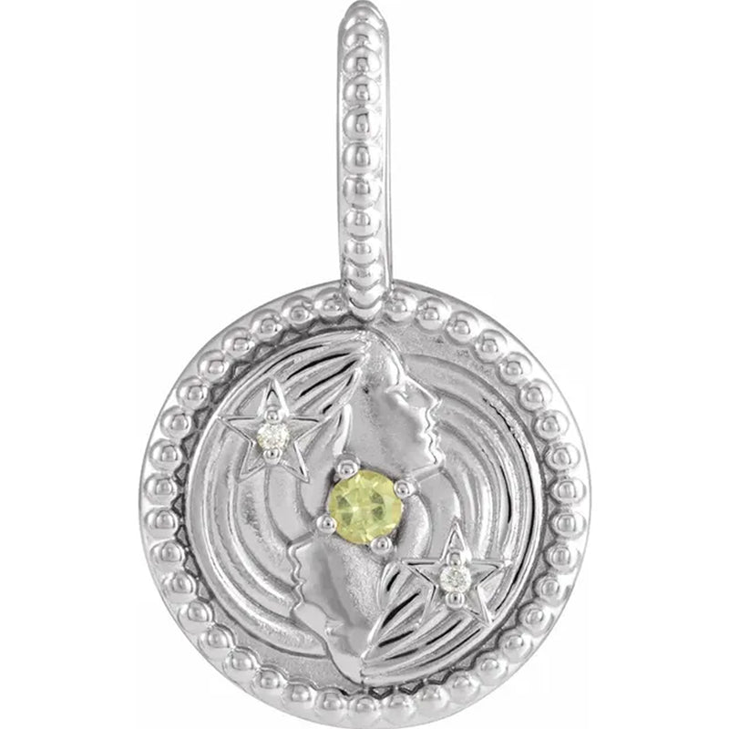 14K White Gold - Gemini