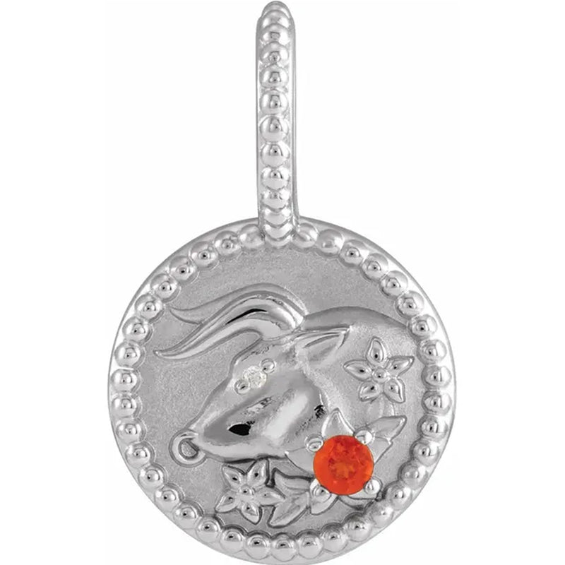 14K White Gold - Taurus
