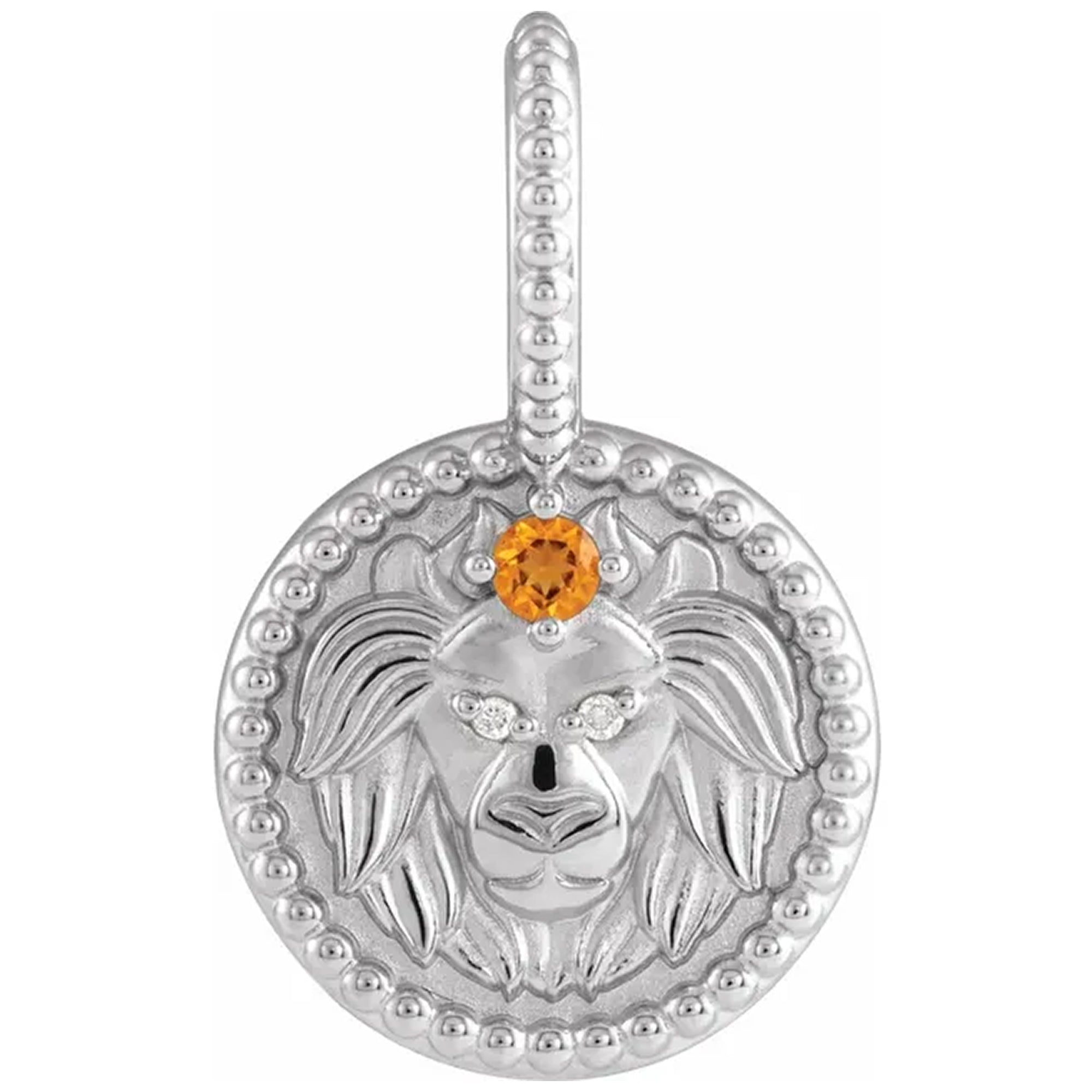 14K White Gold - Leo