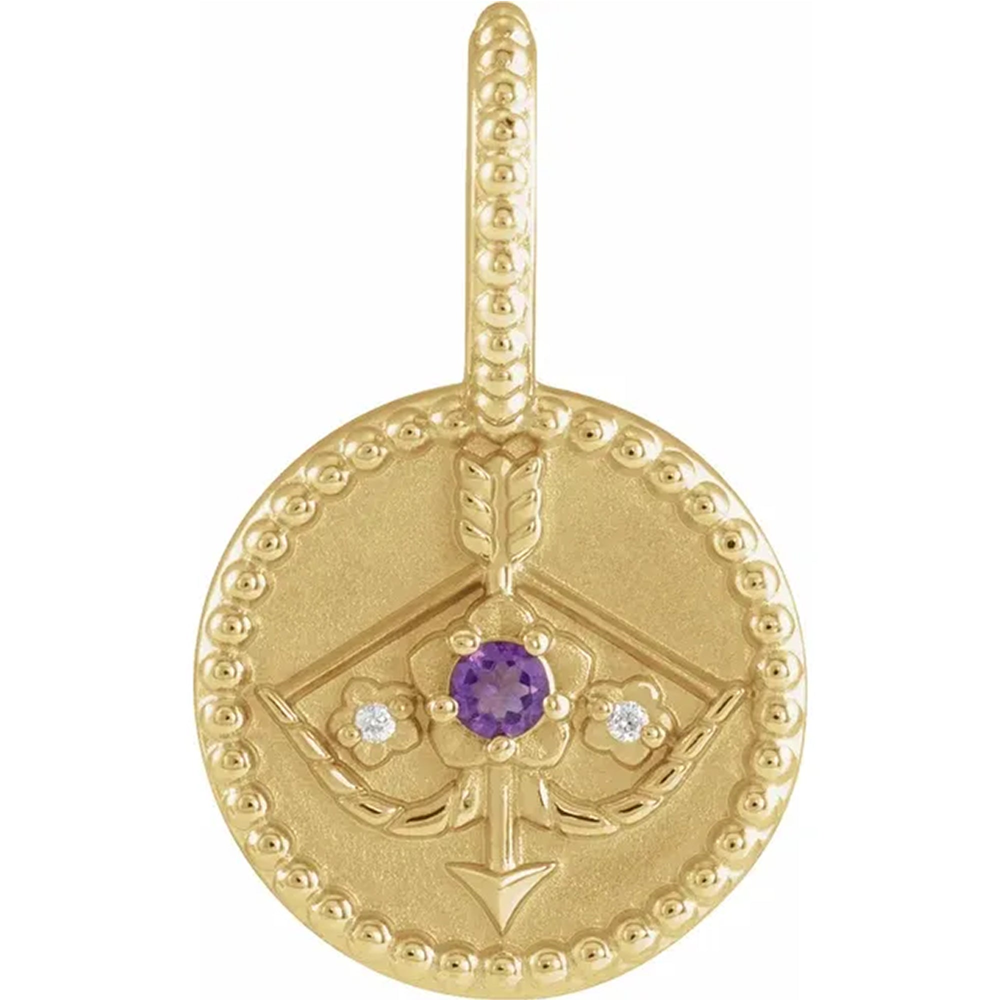 14K Yellow Gold - Sagittarius