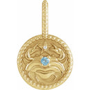 14K Yellow Gold - Cancer
