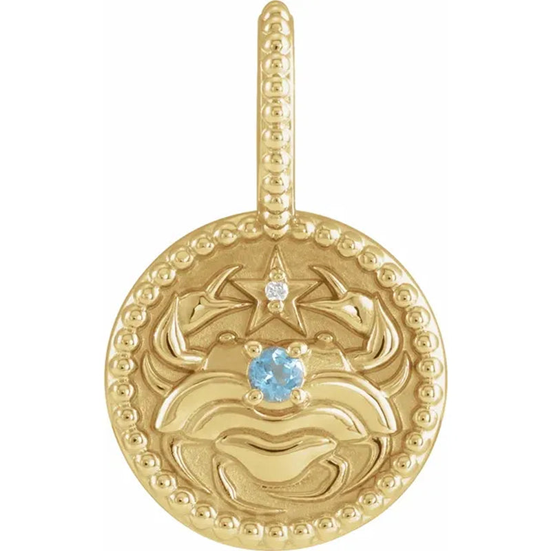 14K Yellow Gold - Cancer