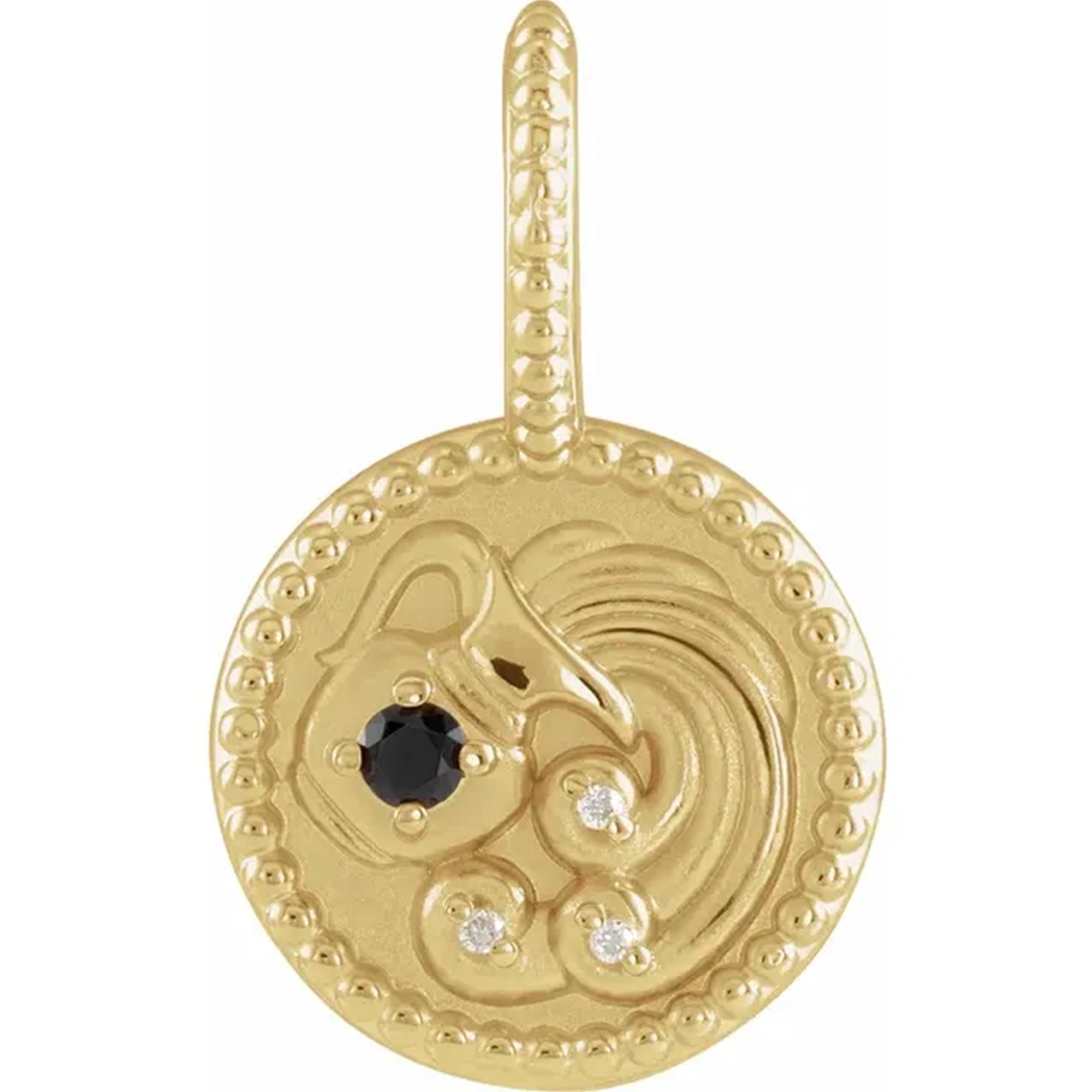 14K Yellow Gold - Aquarius