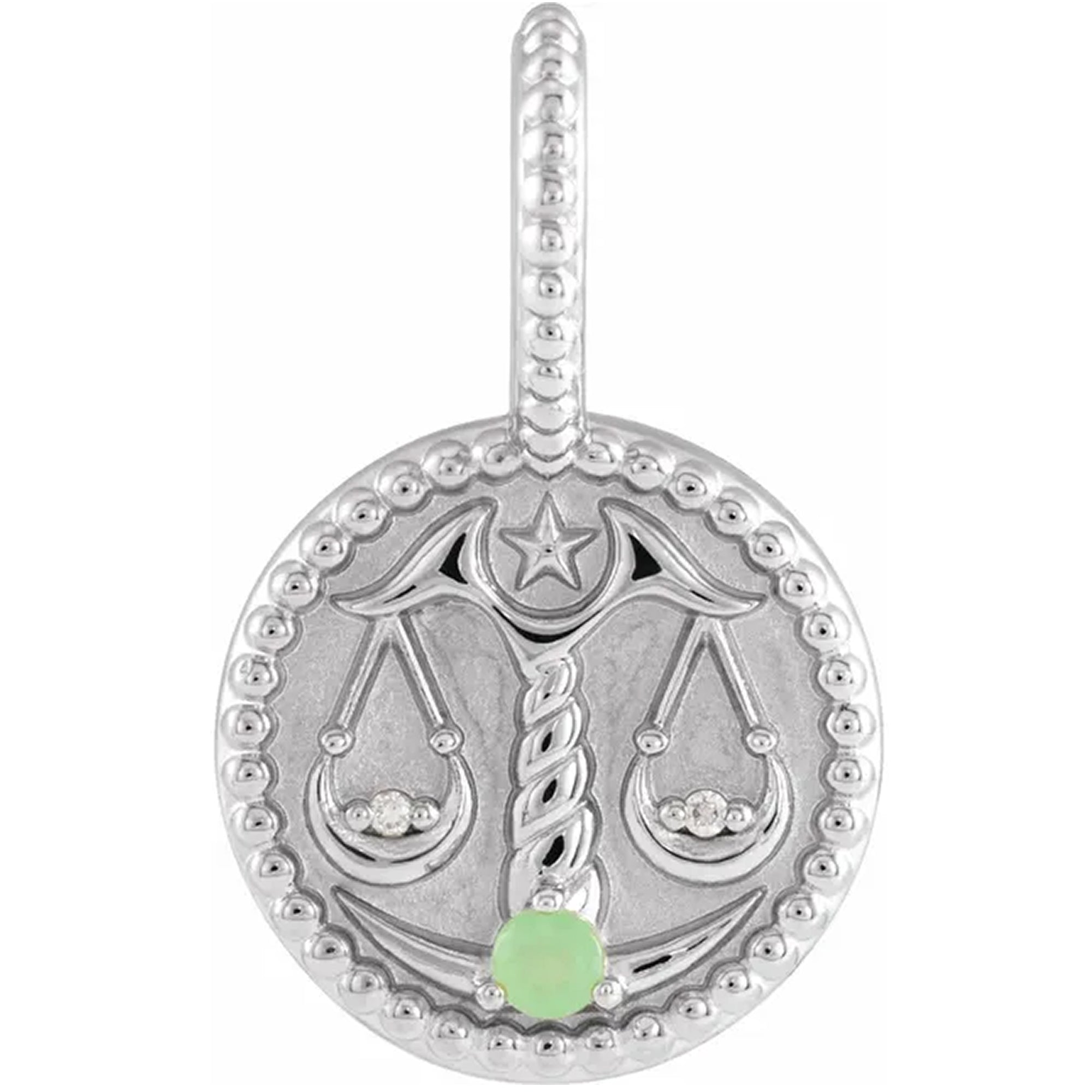 14K White Gold - Libra