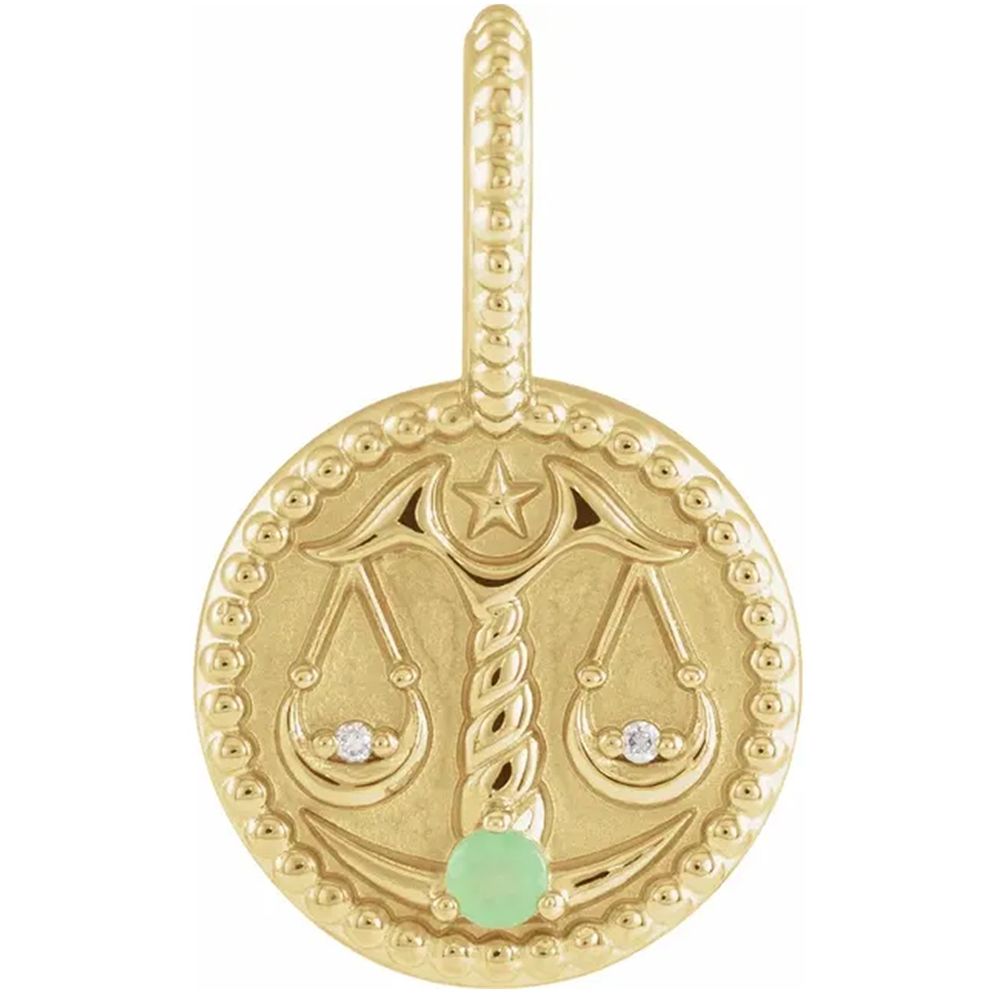 14K Yellow Gold - Libra