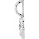 14K White Gold - Pisces