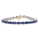 20.00 Carat Oval Tanzanite Tennis Bracelet - Milano