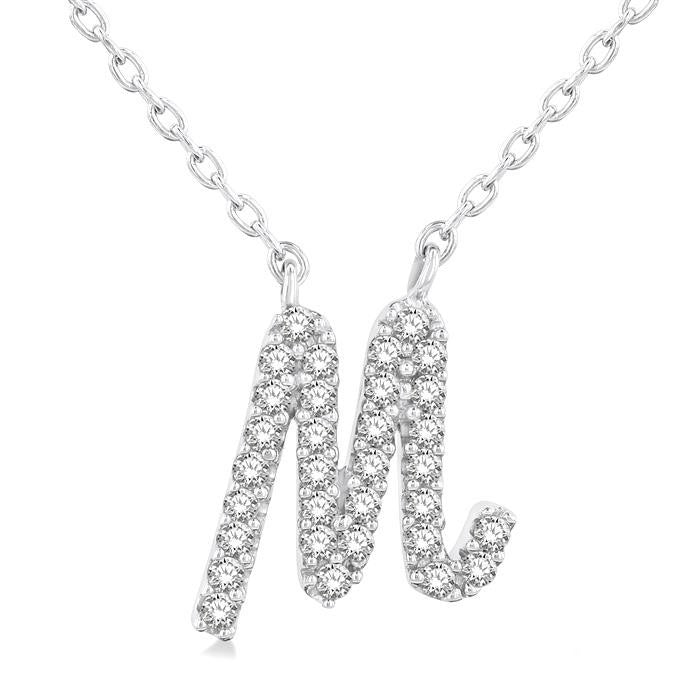 10K White Gold - M