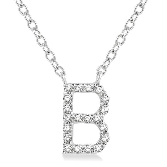 14K White Gold - B