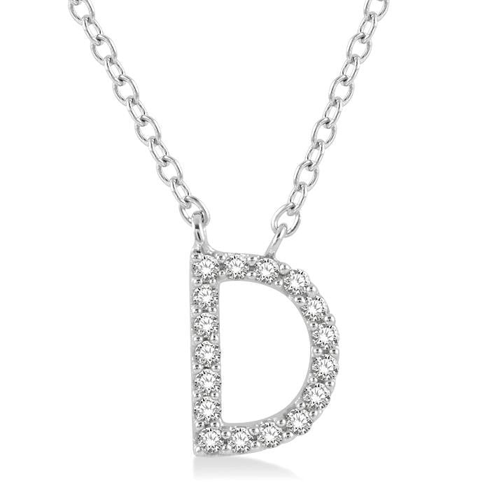 14K White Gold - D