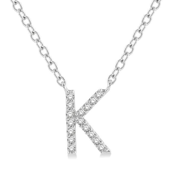 14K White Gold - K