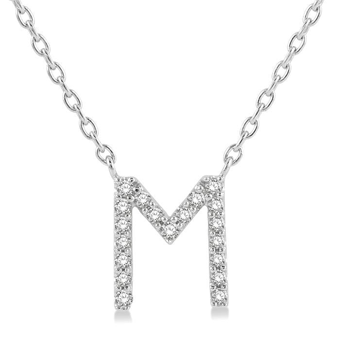 14K White Gold - M