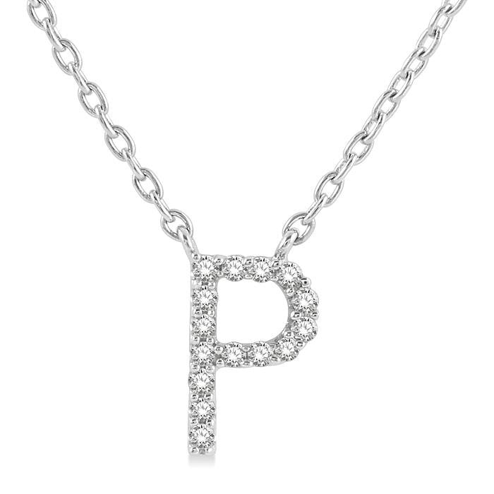14K White Gold - P