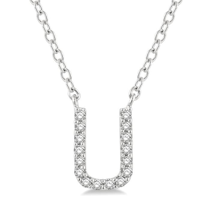 14K White Gold - U