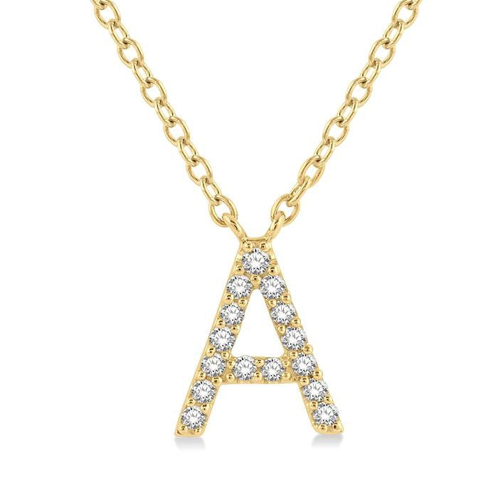 14K Yellow Gold - A