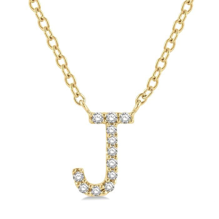 14K Yellow Gold - J