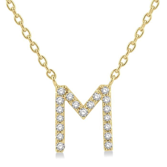14K Yellow Gold - M