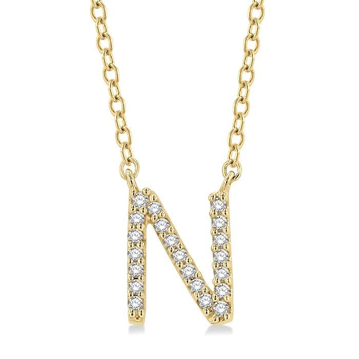 14K Yellow Gold - N