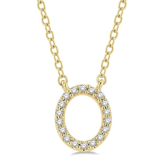 14K Yellow Gold - O