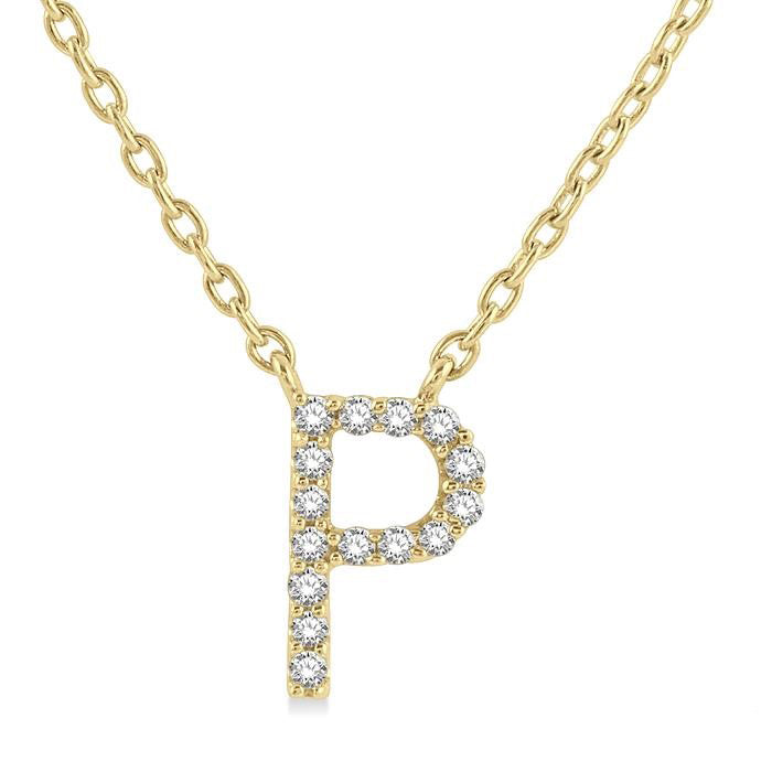 14K Yellow Gold - P