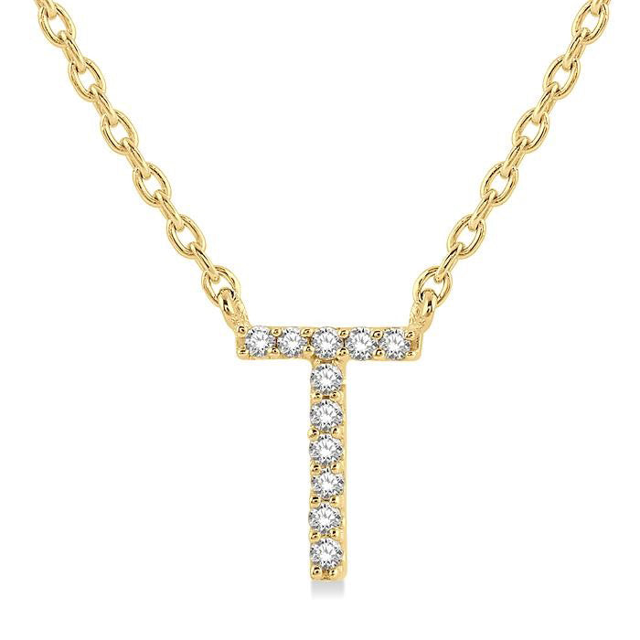 14K Yellow Gold - T