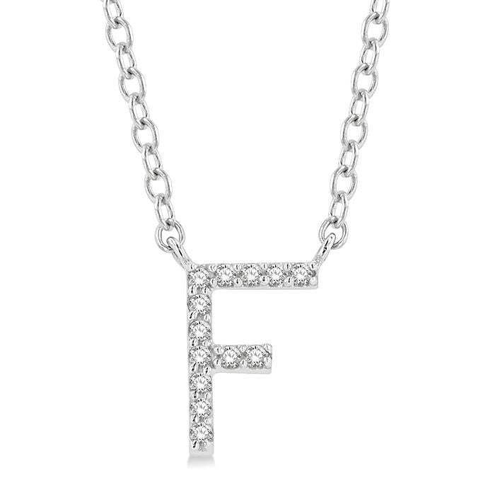 10K White Gold - F