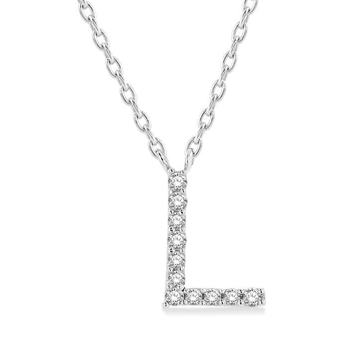 10K White Gold - L