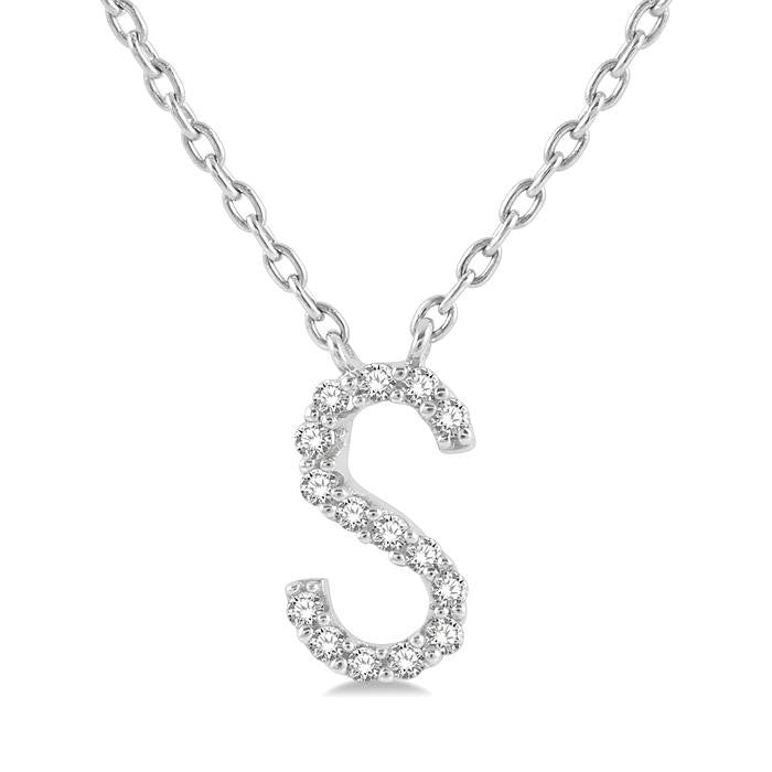 10K White Gold - S