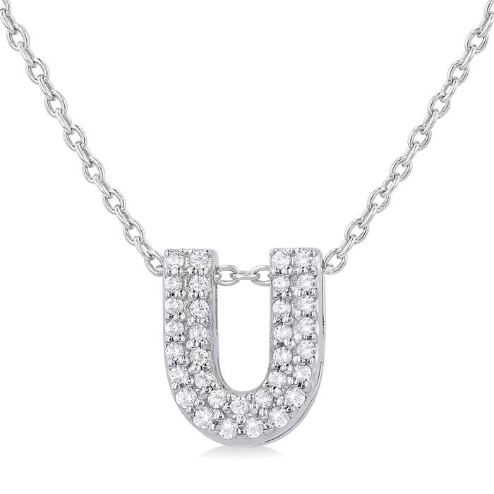 10K White Gold - U