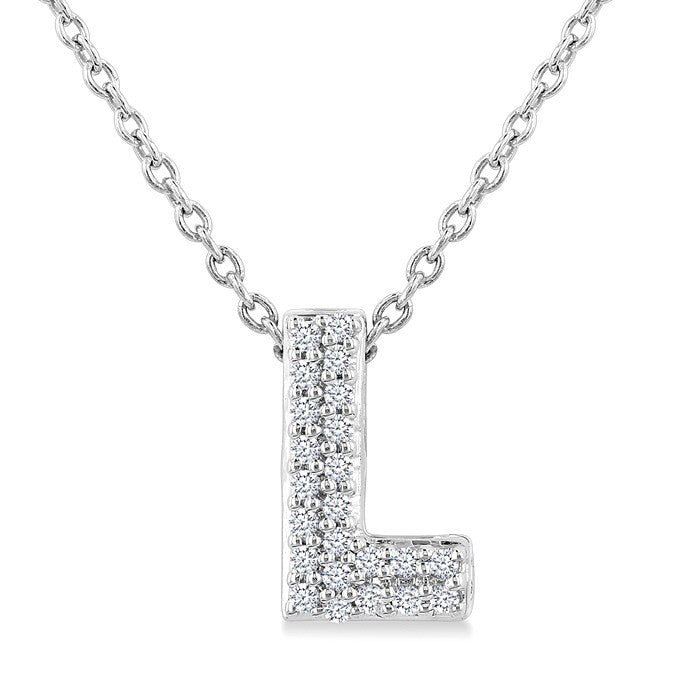 10K White Gold - L