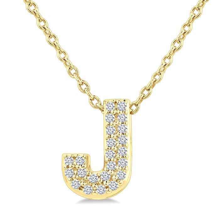 10K Yellow Gold - J