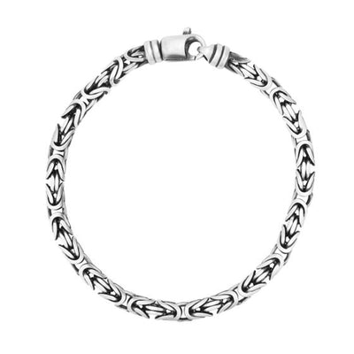 Men's Gunmetal Byzantine Bracelet