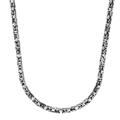 Men's Gunmetal Byzantine Chain