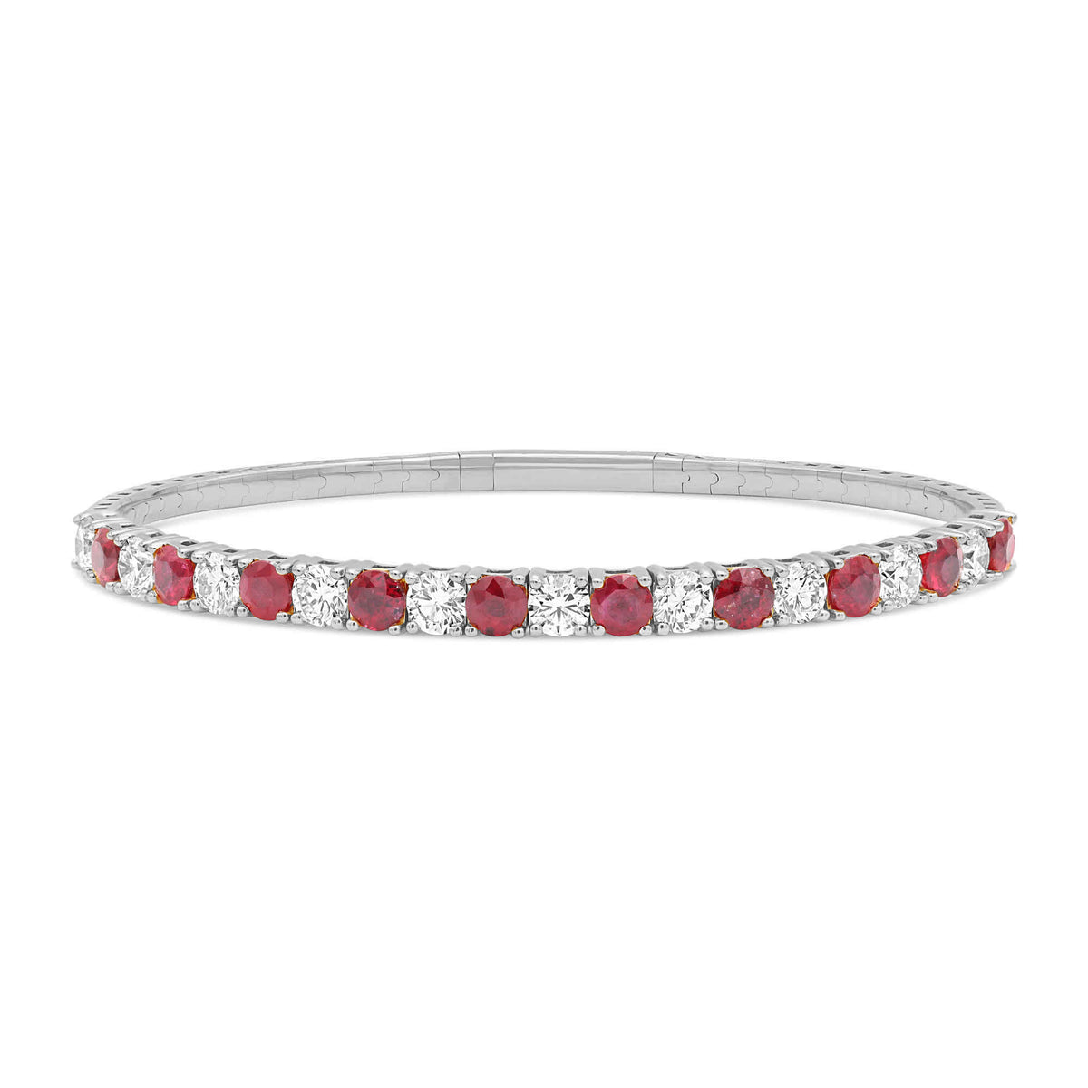 Ruby Flex Ruby & Diamond Flex Bangle – Milano