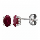 14K White Gold - Ruby