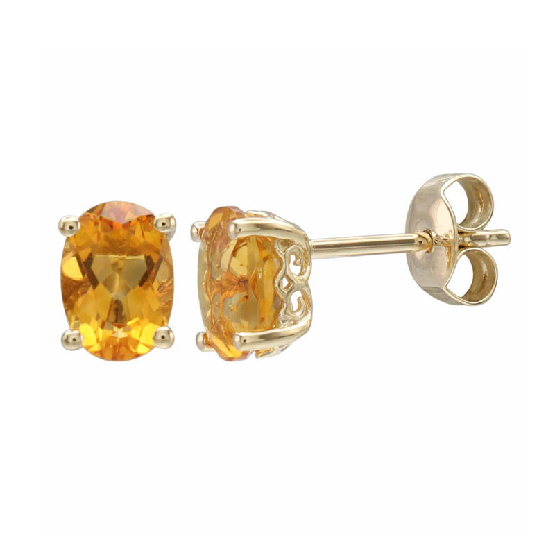 14K Yellow Gold - Citrine