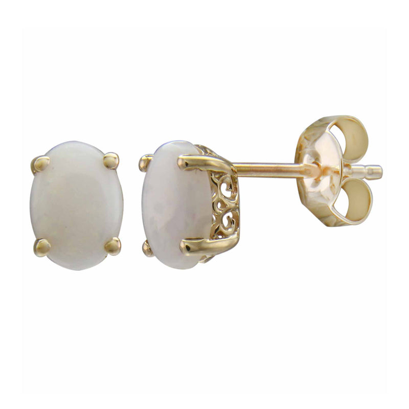 14K Yellow Gold - Opal