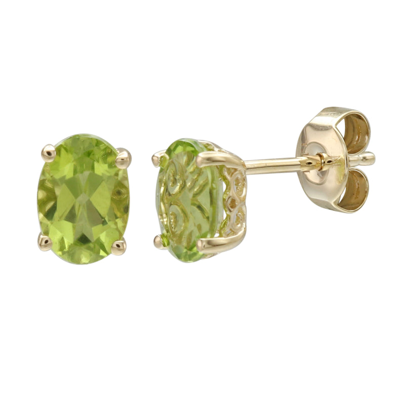 14K Yellow Gold - Peridot