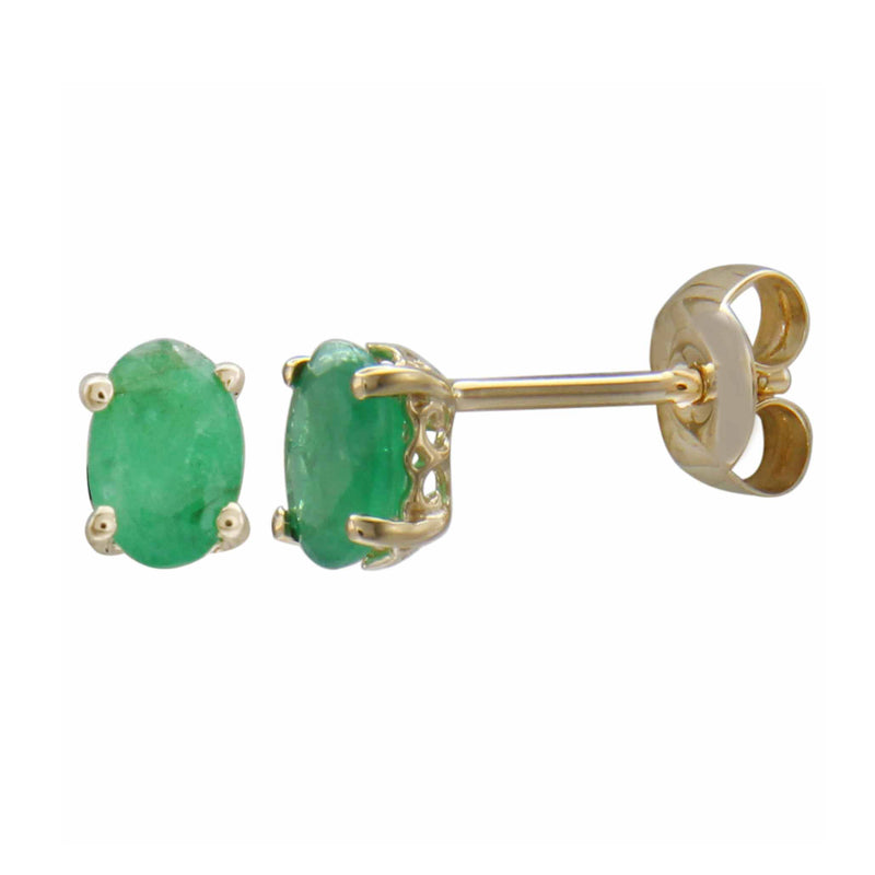 14K Yellow Gold - Emerald