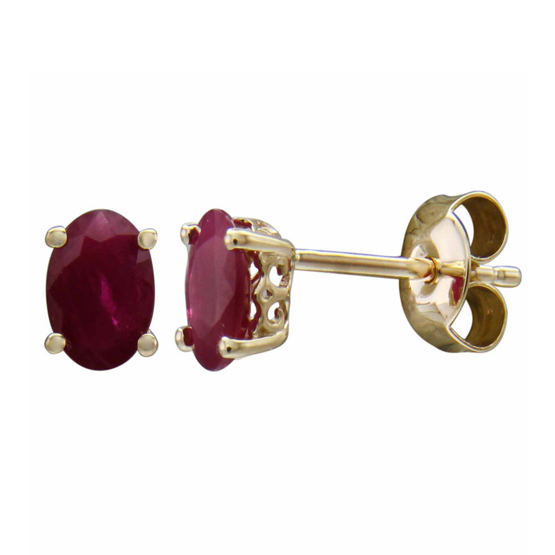 14K Yellow Gold - Ruby