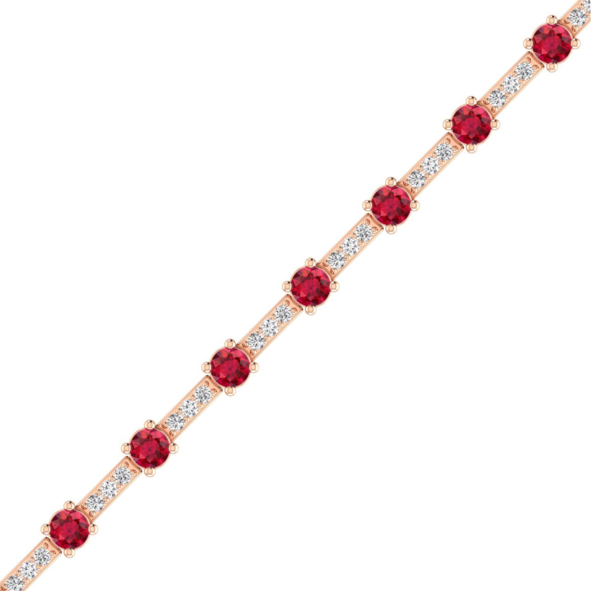 14K Rose Gold - Ruby