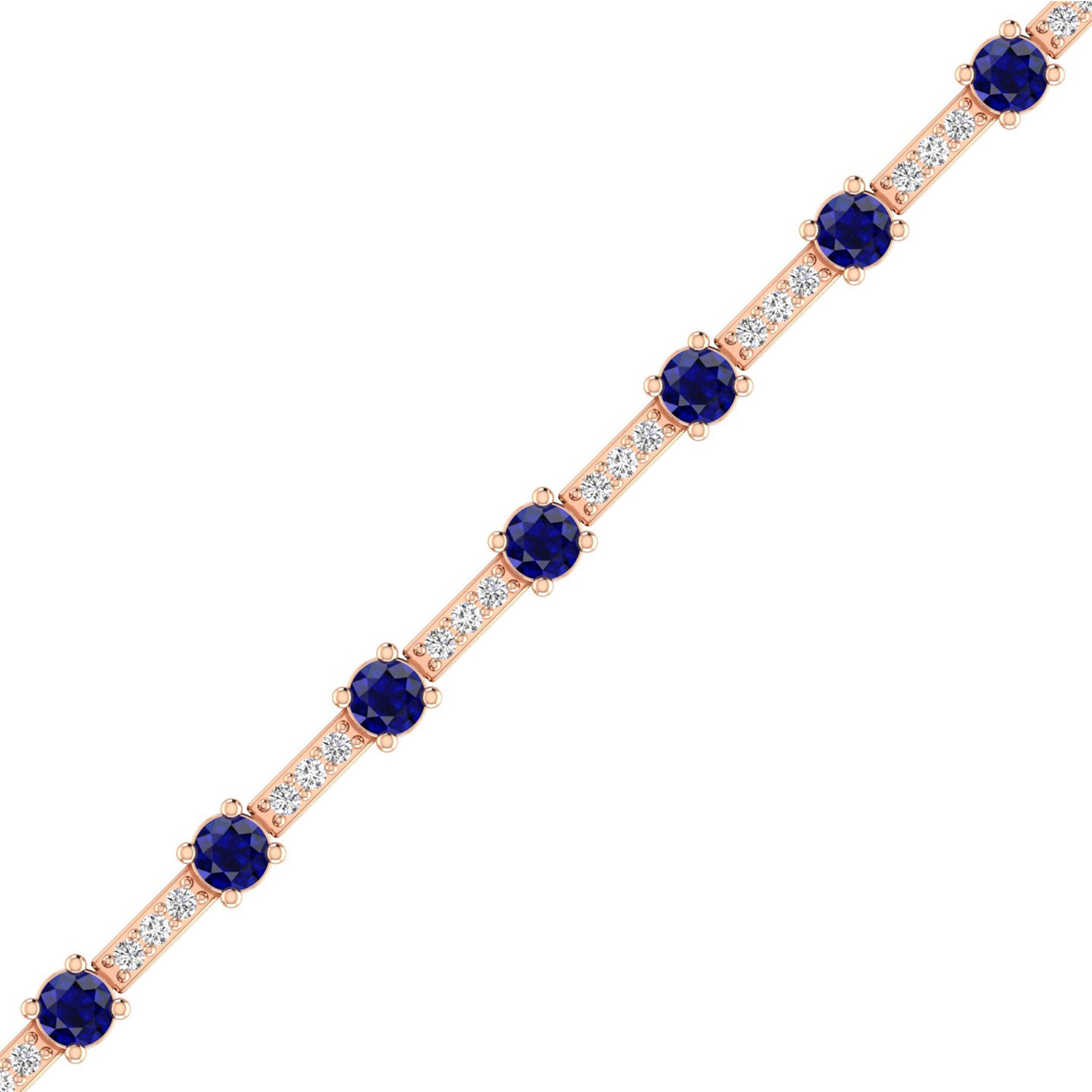 14K Rose Gold - Sapphire
