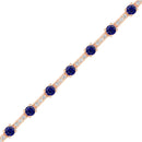 14K Rose Gold - Sapphire