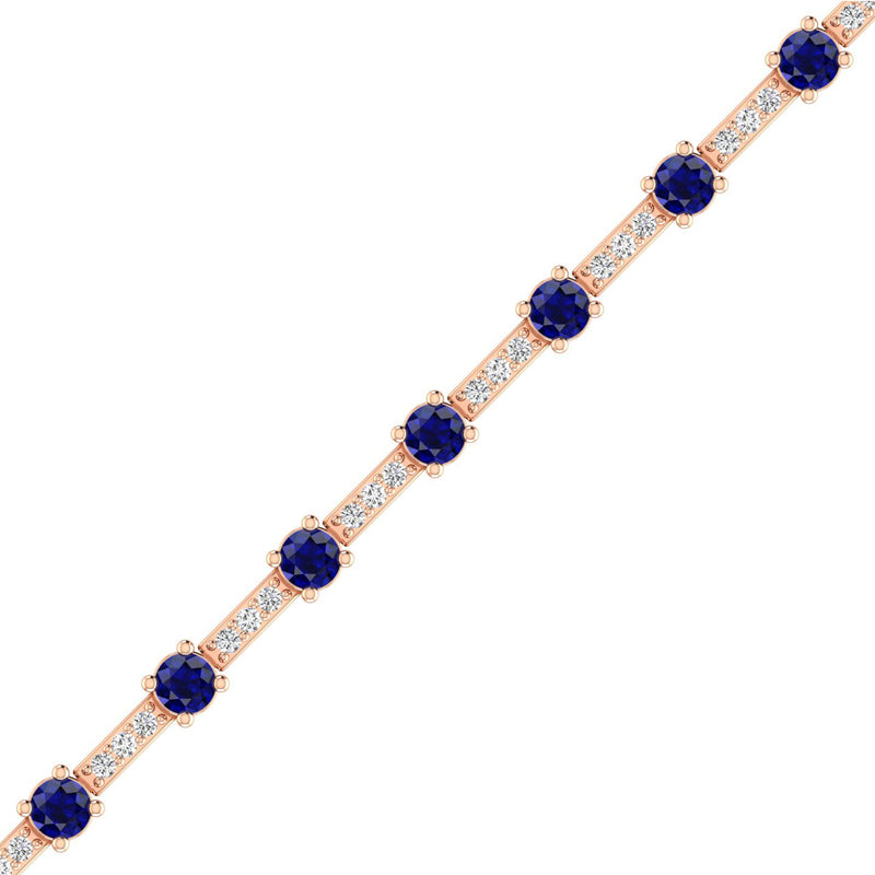 14K Rose Gold - Sapphire