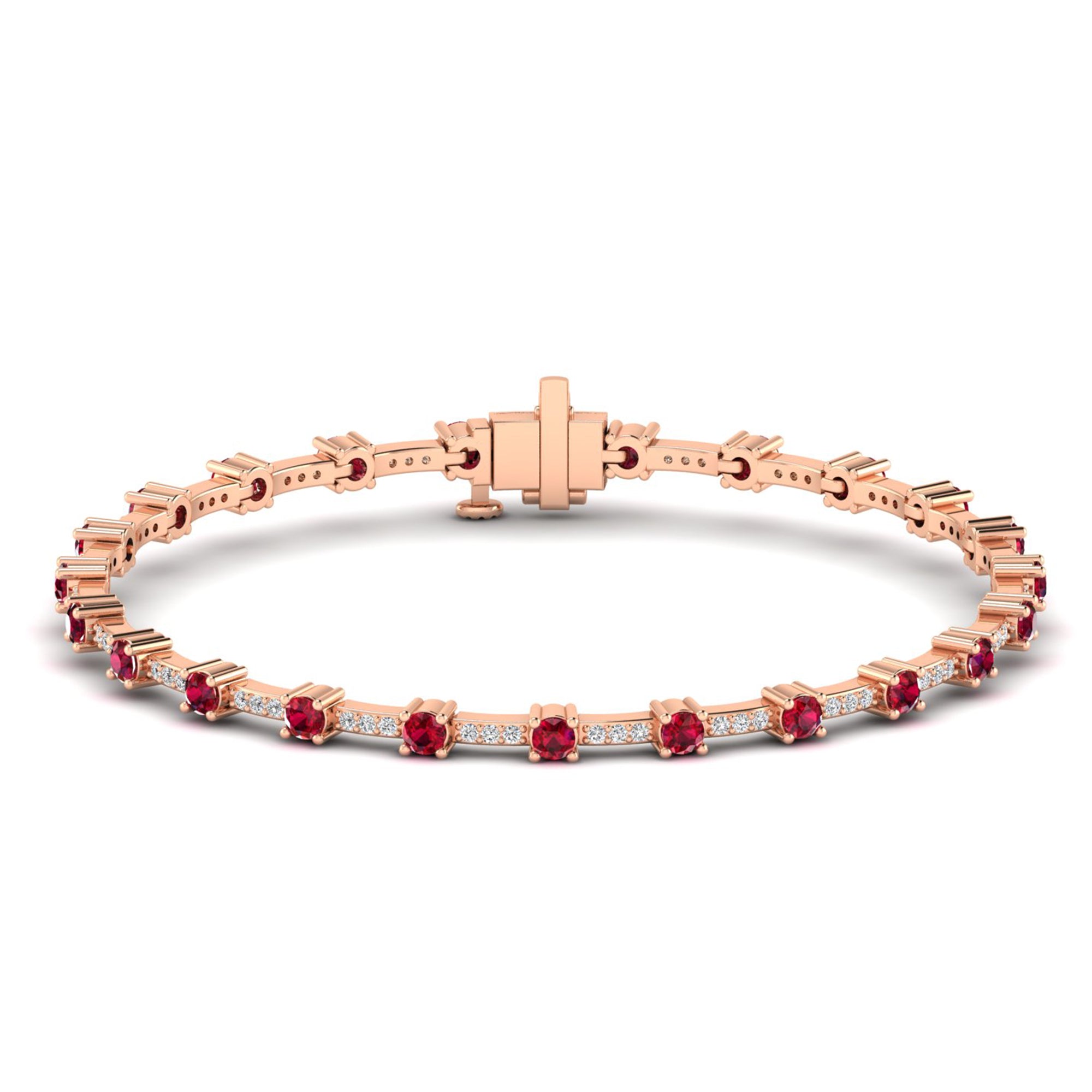 14K Rose Gold - Ruby