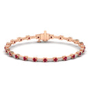 14K Rose Gold - Ruby